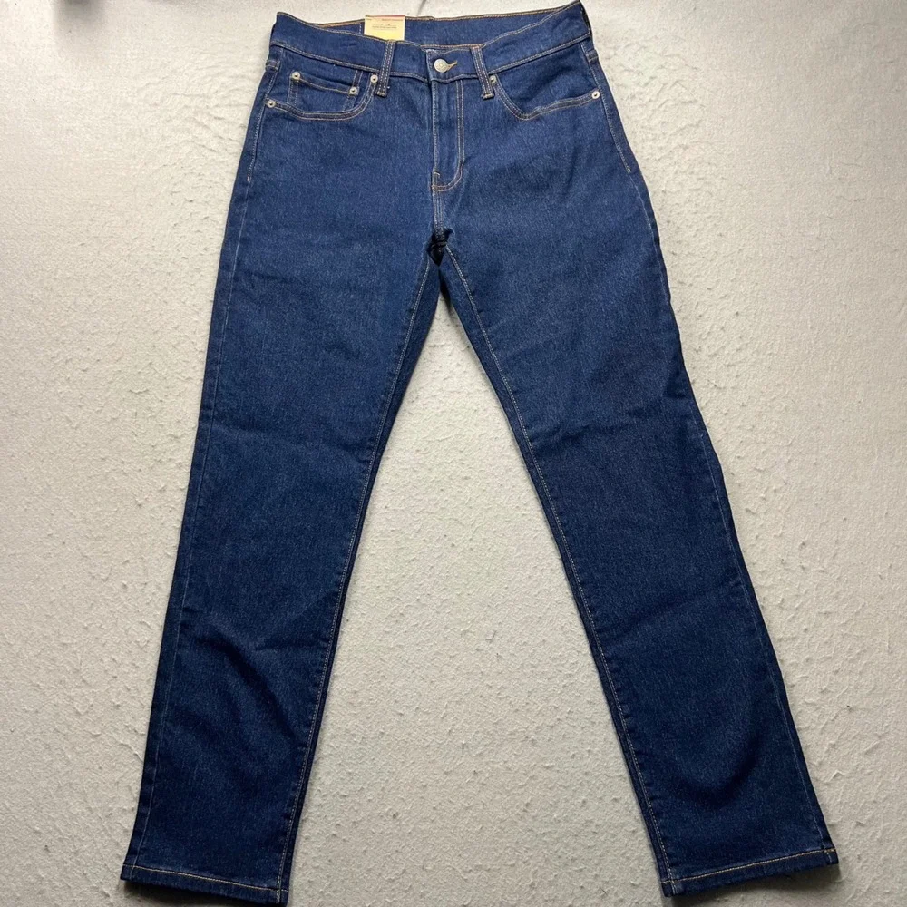Levis 502 Taper Jeans Mens 30x30 Dark Wash Blue Stretch Denim 29507-0000 NEW
